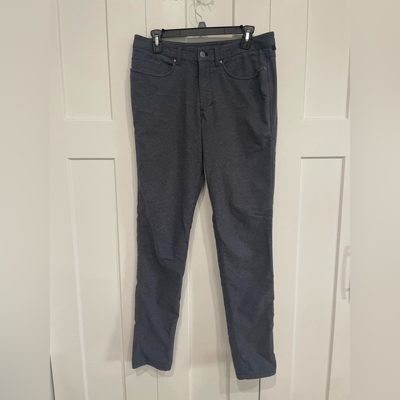 Lululemon ABC Pant Skinny Navy Mens Size 32 Stretch Canvas